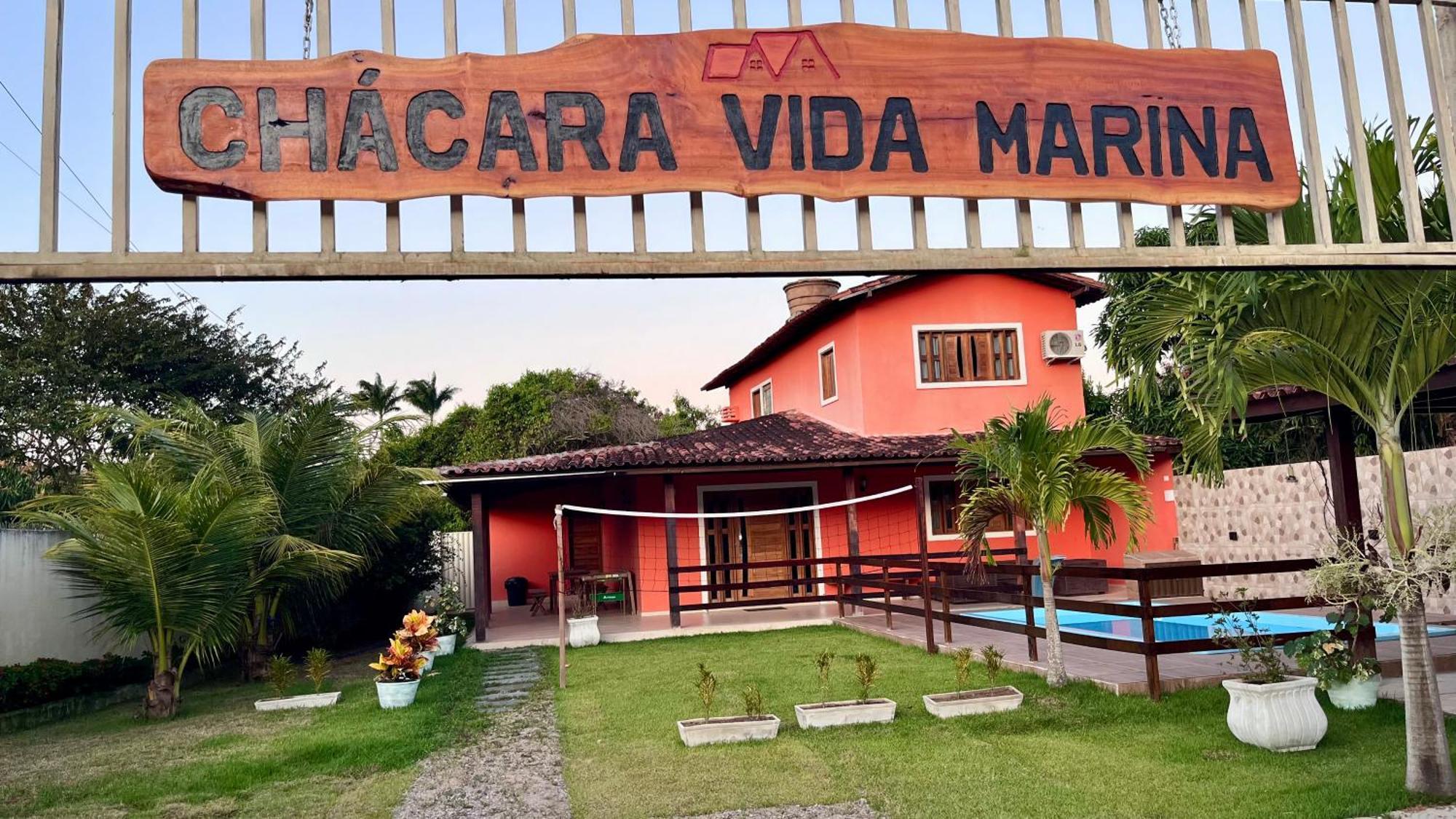 Chacara Vida Marina Gravata Villa Bagian luar foto